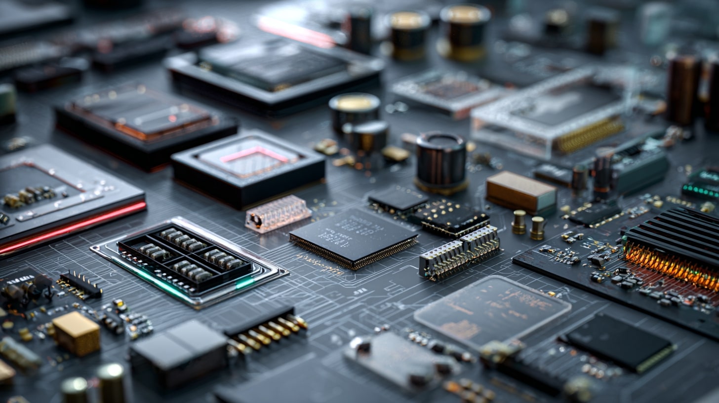 Composants électroniques et matériaux utilisés dans la fabrication des appareils électroménagers.